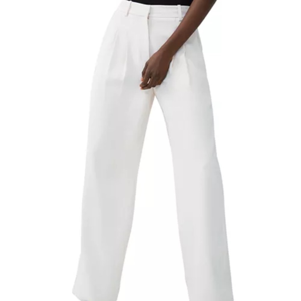 French Connection Harry suiting pants: White Wide Leg